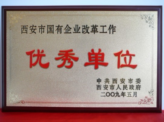 2009年5月，被西安市委、市政府評為西安市國企業(yè)改革工作優(yōu)秀單位